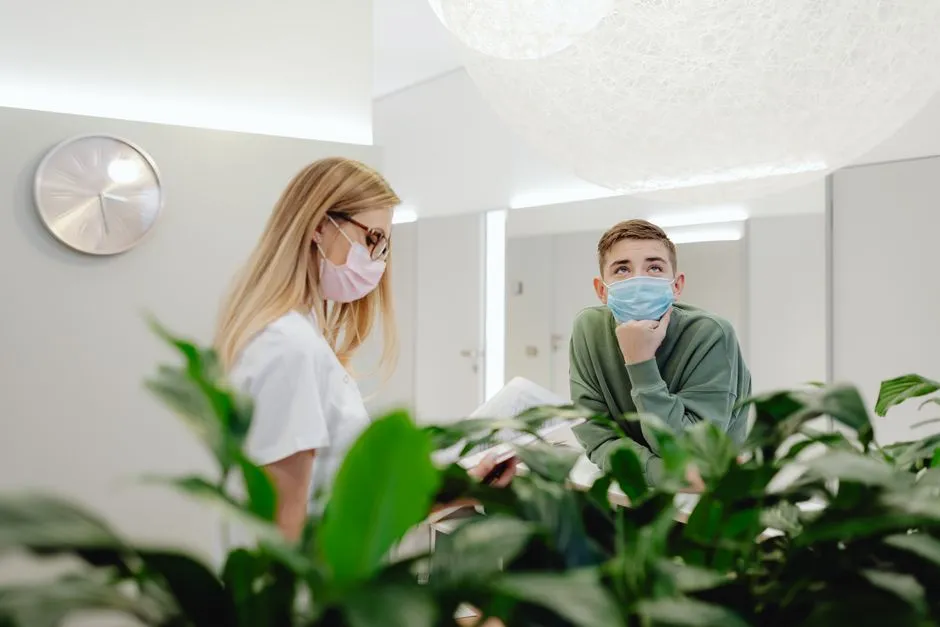 Reception area at a community health clinic, illustrative photo